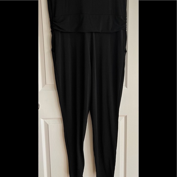 𝅺reitman’s Size 1X Black Dressy Stretchy Romper, VGUC - Picture 6 of 6